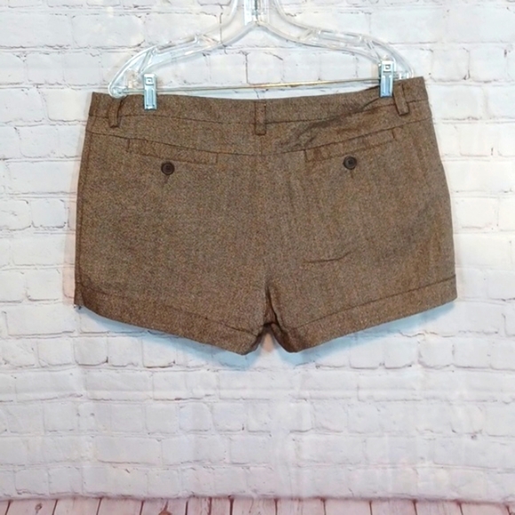 Old Navy Woman's Brown Wool Tweed  Short 55 %‎ sz 14 - Picture 4 of 9